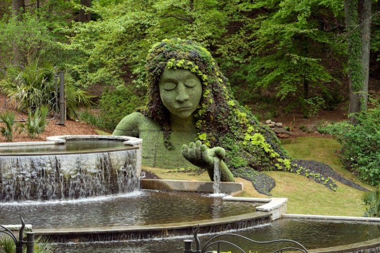 Earth goddess. Imaginary Worlds exhibit, Atlanta Botanical Garden. Photo by C. Joey Ivansco. Used by permission.